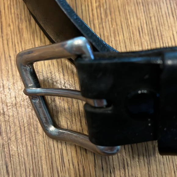 WorkNGear Black leather belt size 48 - Picture 2 of 2